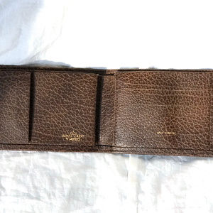amity cowhide split wallet